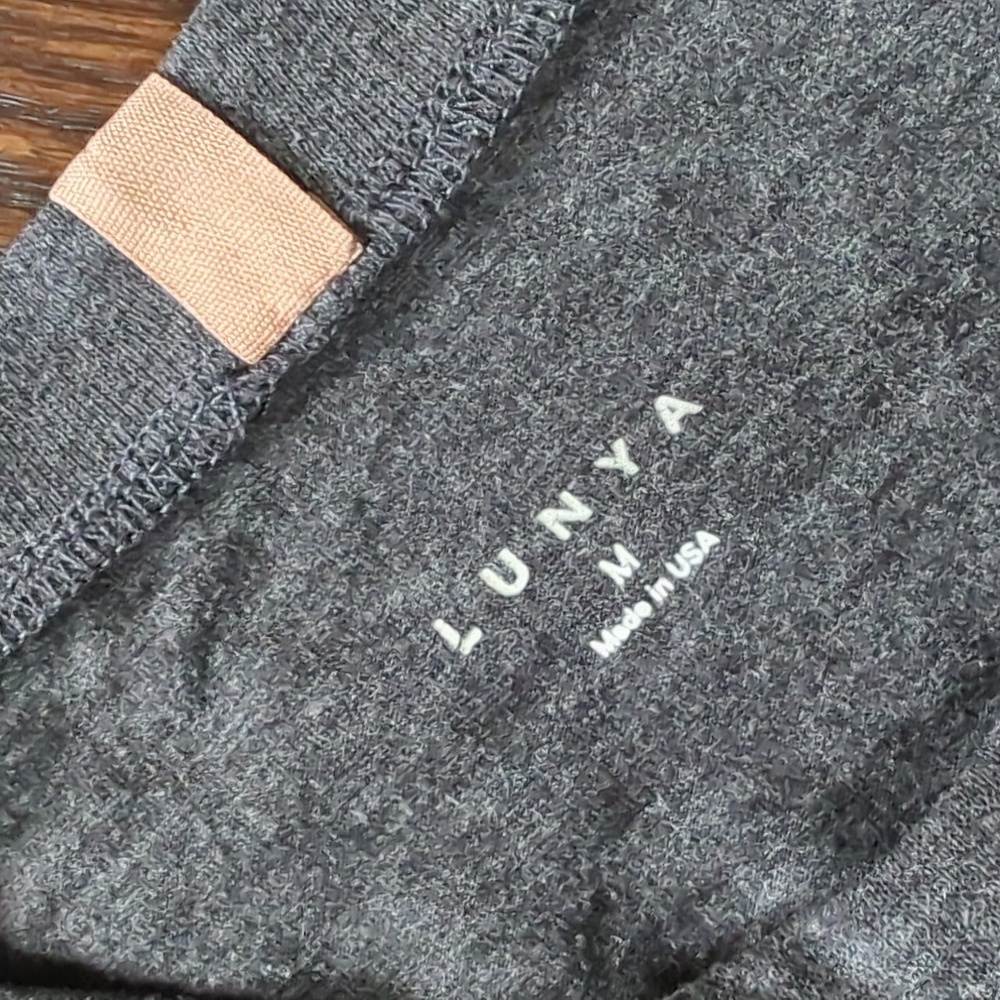 LLUNYA I Gray Grey Relaxed Good in Bed Crew Neck Long Sleeve Lounge Shirt, M - Picture 7 of 16